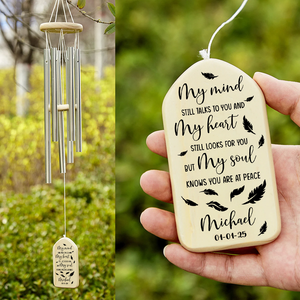 My Mind Still Talks To You Personalized Memorial Wind Chimes HA75 891976