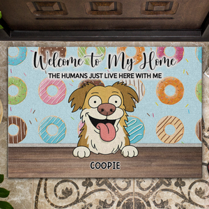 Welcome To Our Home Doormats Personalized Gift For Dog Lovers HO82 893686