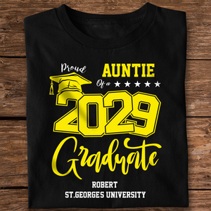 Personalized Proud Family Of A Graduate Graduation Dark Shirt For Family Members HA75 891940