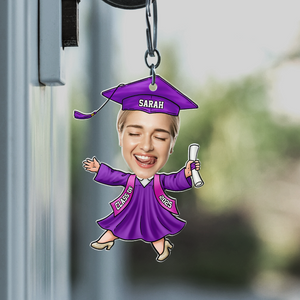 Custom Funny Face Class of 2025 Graduation Acrylic Keychain HA75 892006