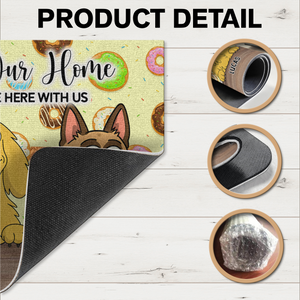 Welcome To Our Home Doormats Personalized Gift For Dog Lovers HO82 893686