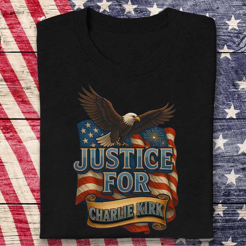 Justice For Charlie Kirk Dark Shirt TH10 64405