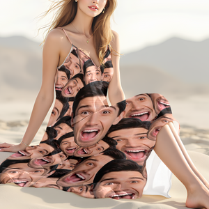 Custom Full Face Photo V-Neck Cami Maxi Dress TH10 892731