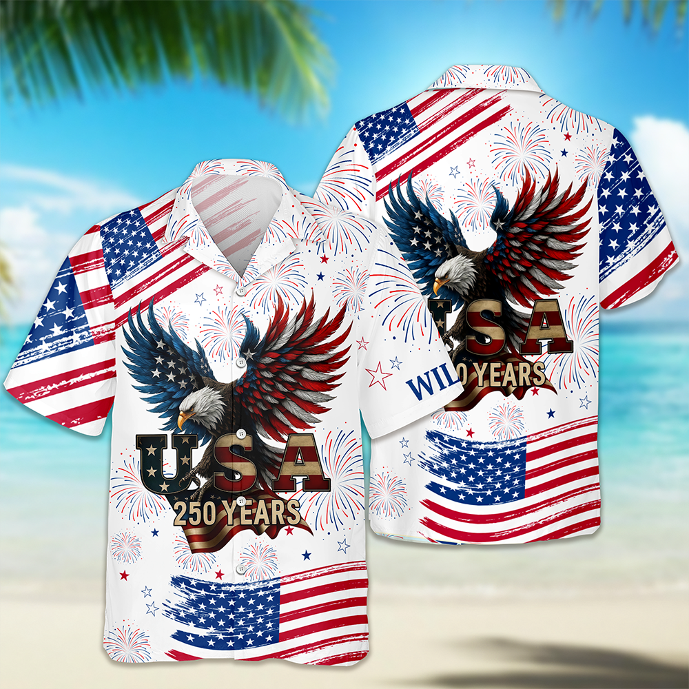 Personalized 250 Years of America Anniversary 1776-2026 Eagle Hawaii Shirt LM32 899581