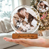 Custom Dog Cat Photo Round Acrylic Frame Block Christmas Gift HA75 892942