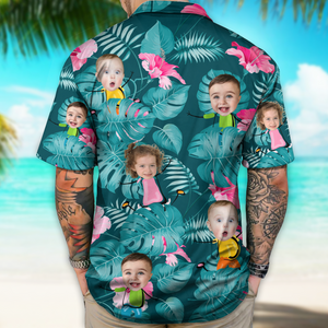 Custom Photo Funny Kids Personalized Hawaii Shirt Family Gift HA75 892048