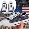 Custom Name Faith, Family & Freedom America Patriotic Canvas Shoes HA75 898928