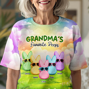 Personalized Grandma's Favorite Peeps Easter 3D Shirt Gift For Mom, Grandma HA75 891954