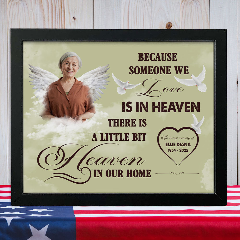 Custom Photo Love Is In Heaven Picture Frame LM32 893211