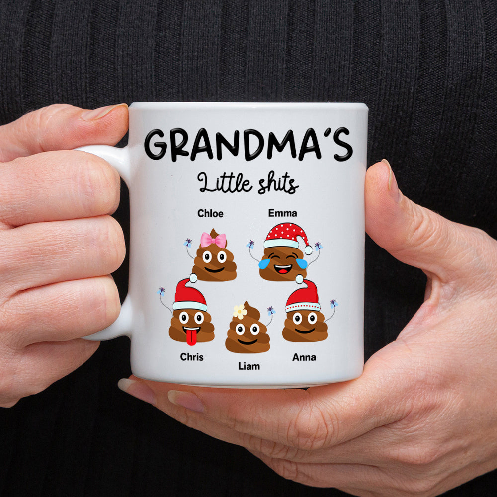 Personalized Mommy’s Little Shits Mug – Funny Christmas Gift for Mom CH07 896324