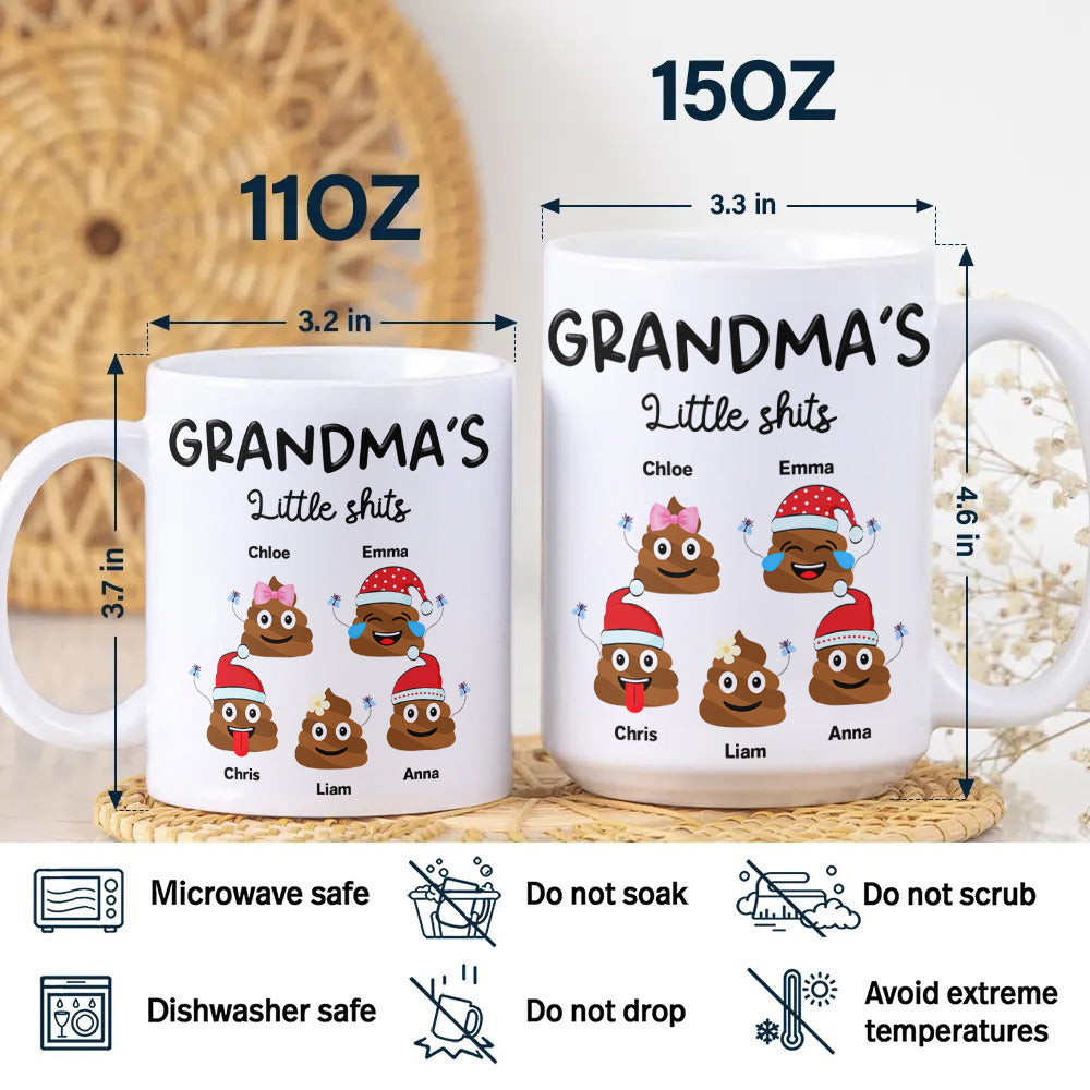 Personalized Mommy’s Little Shits Mug – Funny Christmas Gift for Mom CH07 896324