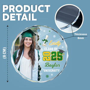 Custom Photo Class Of 2026 Glass Ornament Gift For Graduation LM32 897317