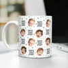 Custom Face Best Dad, Mom Ever Colored Stars Print Full Mug - Gift for Parents LM32 669023