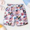 Personalized USA 250th Anniversary 1776–2026 Kids Beach Shorts – Patriotic Eagle Flag Gift for 4th of July TH10 169395