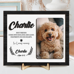 Custom Pet Photo Wooden Memorial Plaque, Gift For Dog And Cat Lovers HO82 894320