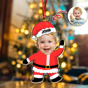 Custom Photo Baby Santa - Personalized Family Acrylic Ornament CH07 899196
