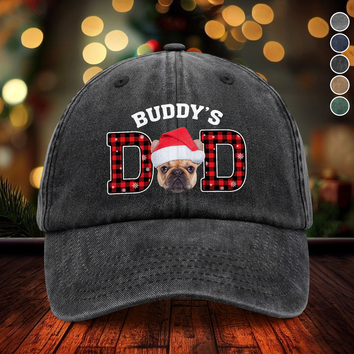 Custom Dog Cat Face Washed Denim Baseball Cap Christmas Gift For Dad Mom HO82 894400