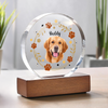 Custom Dog Photo For Dog Lovers Round Acrylic Frame Block HO82 894156