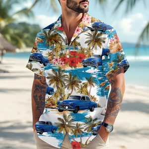 Custom Car Photo Sunset Hawaii Shirt TH10 892653