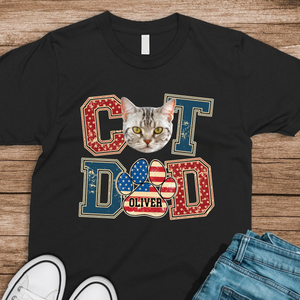 Custom Photo Best Cat Dad Shirt Gift For Father's Day, Cat Owners, Cat Lovers HO82 894040