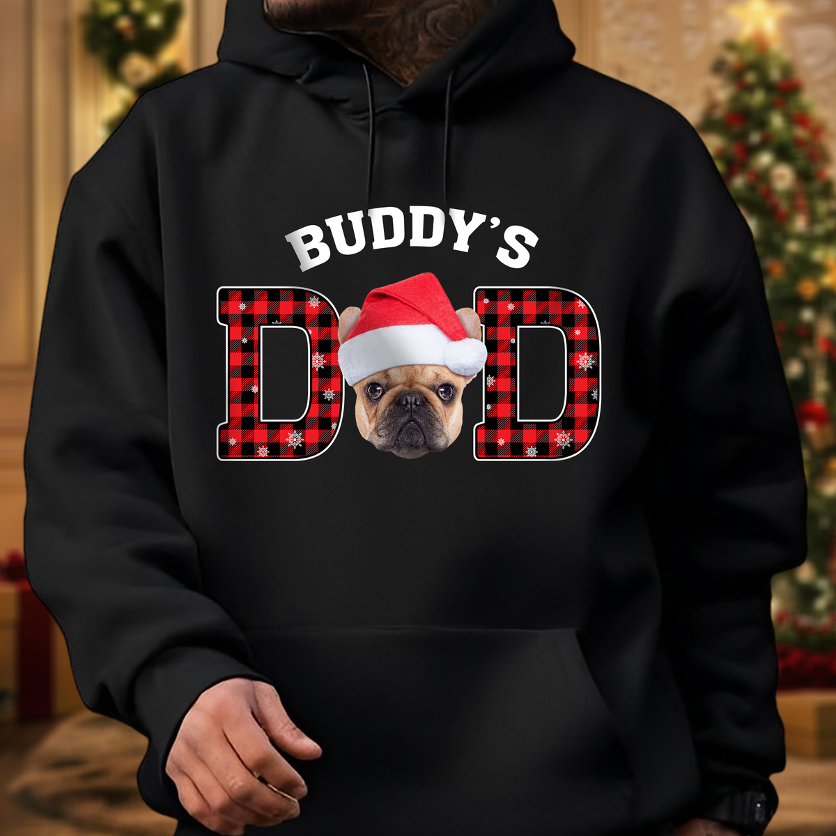 Custom Dog Cat Face Dark Shirt Christmas Gift For Dog Cat Lovers HO82 894398