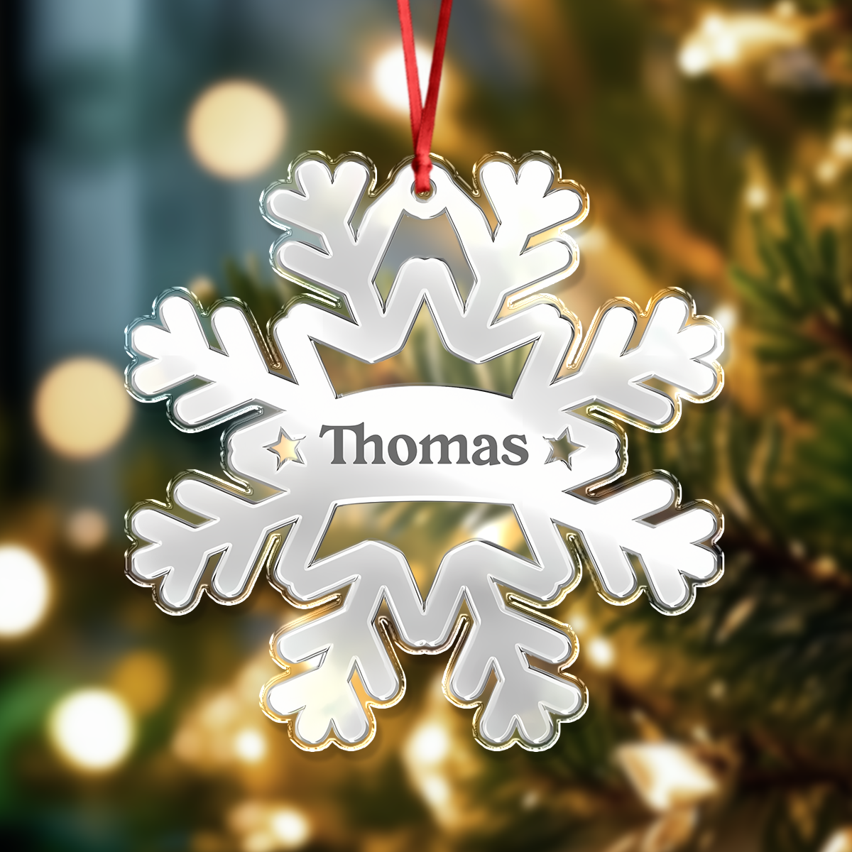 Custom Name Acrylic Ornament - Personalized Christmas Birthday Gifts For Mom, Dad, Kids CH07 899278