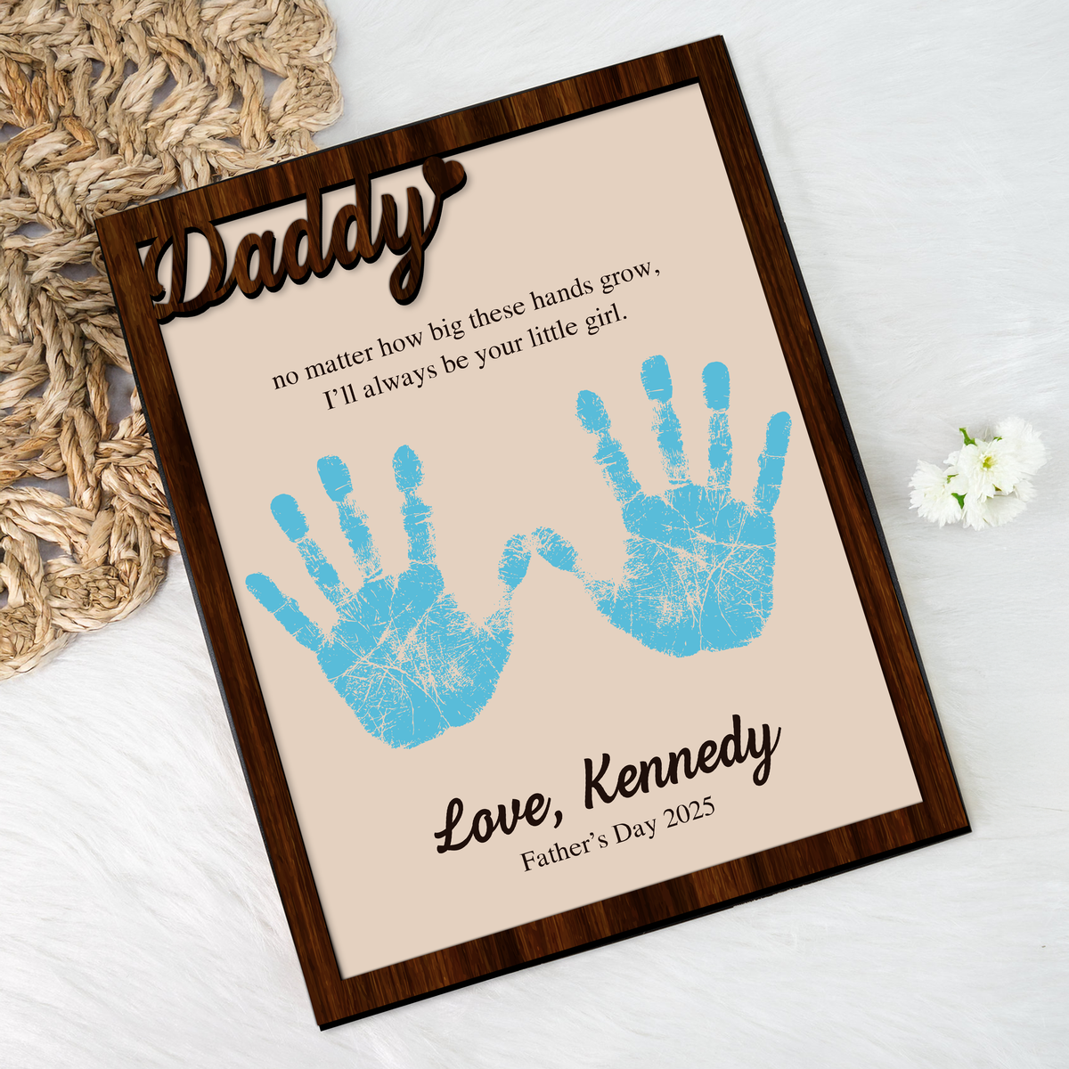 I'll Always Be Your Little Girl Gift For For Dad 2-Layered Wooden Plaque With Stand TH10 892981