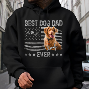 Custom Photo Best Dog And Cat Dad Ever Dark Shirt CH07 895888