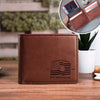 US 250th Anniversary Engraved Leather Wallet Gift for Him, Husband, Boyfriend, Father CH07 910440