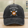Personalized We Caught The Best Dad Washed Denim Baseball Cap TH10 896167