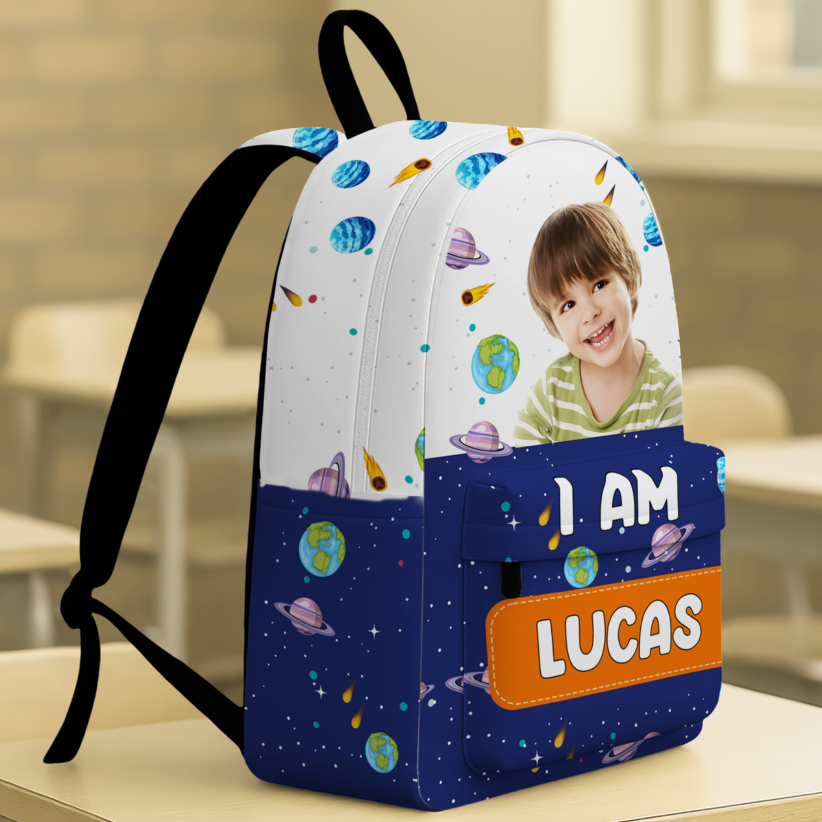 Custom Photo Mermaid Unicorn Dinosaur Astronaut Backpack Personalized Back To School Gift For Kids HA75 892676