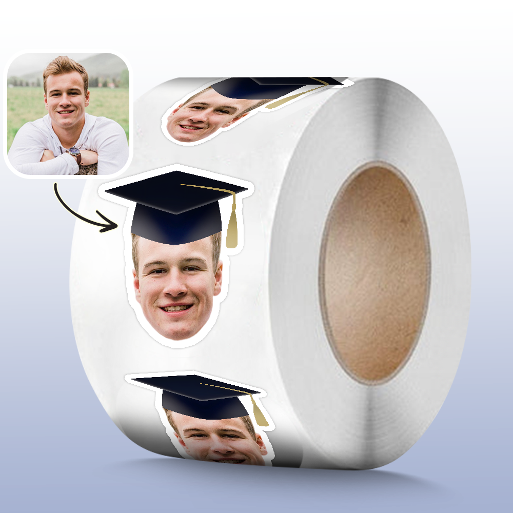 Custom Face Photo Roll Sticker Graduation Gift TH10 898793