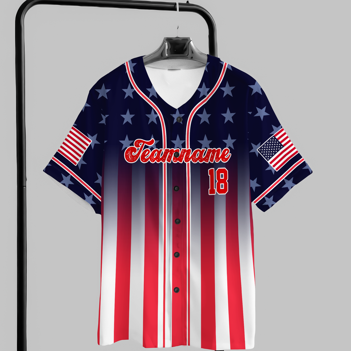 Personalized USA Patriotic Baseball Jersey Shirt Gift For 4th of July Independence Day HO82 894192