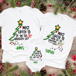 Custom Name Most Likely To Family Christmas Bright Shirt TH10 896007
