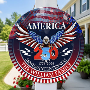 250 Years America Semiquincentennial Personalized Doorsign HA75 898480