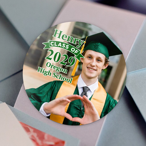 Custom Photo Class Of 2025 Congrats Graduation Roll Sticker TA29 890290