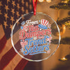 USA 250th Anniversary 250 Years of Freedom America Glass Ornament HO82 894528