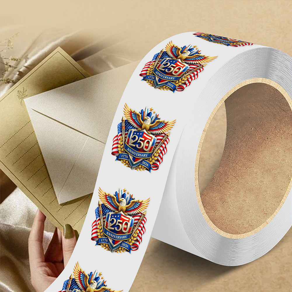 250 Years of Freedom America Anniversary Roll Sticker CH07 910598