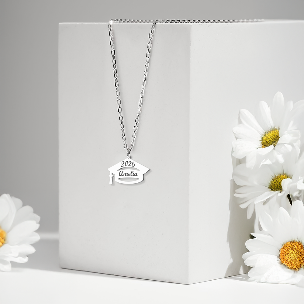 Personalized Graduation Necklace Class Of 2026 Shape Necklace College Graduation Favors, Gift For Her HA75 920498