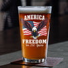 250 Years of Freedom America Patriotic Eagle Flag Print Beer Glass HA75 897348
