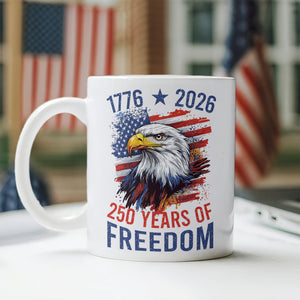 America Semiquincentennial 250 Years Of Freedom White Mug CH07 896702