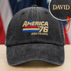 Custom Name America Anniversary Embroidered Baseball Cap TH10 169499