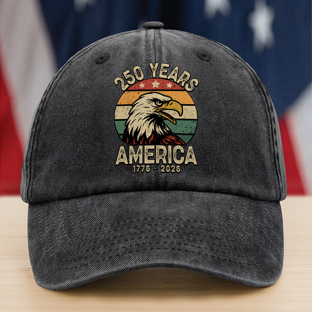 America 250 Years Washed Denim Baseball Cap TH10 894623