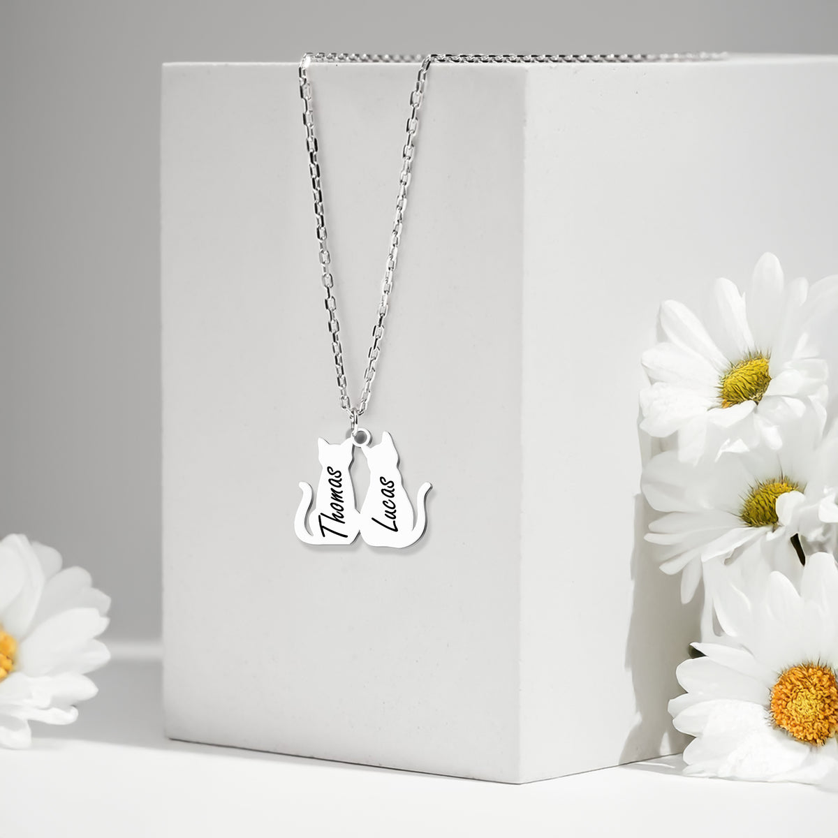Custom Cat Name Personalized Shape Necklace Gift For Cat Lovers HA75 892802