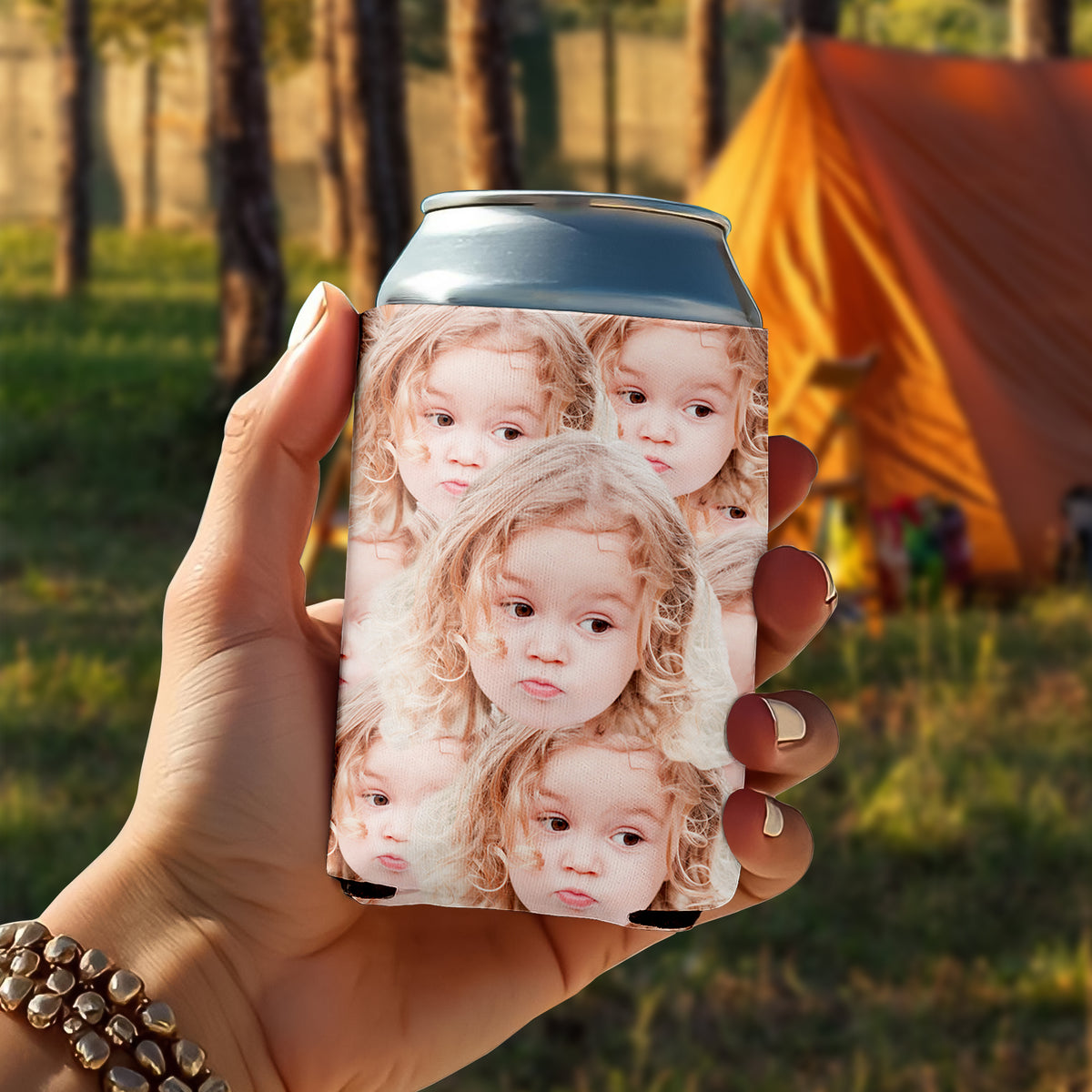 Custom Photo Funny Face Personalized Print Full Can Cooler HA75 892852