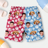 Custom Photo Paw Pattern Beach Shorts - Custom Funny Pet Lover Gift CH07 910558