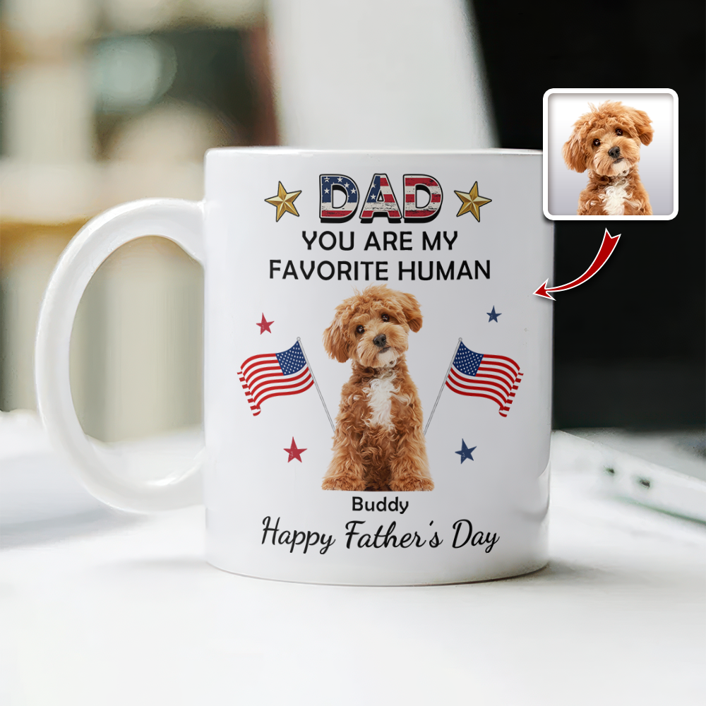 Custom You're My Favorite Flag America Mug for Dog Lovers LM32 899129
