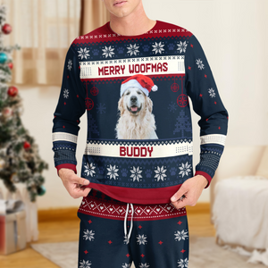 Custom Photo Merry Woofmas Feliz Navidog Sleepwear Christmas Gift For Dog Lovers CH07 896444