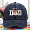 Personalized Dog Cat Dad Washed Denim Baseball Cap Gift For Father's Day HO82 893954