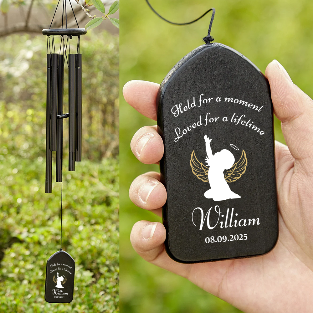Custom Name Held For A Moment Loved For A Lifetime Memorial Wind Chimes Sympathy Gifts TH10 898469